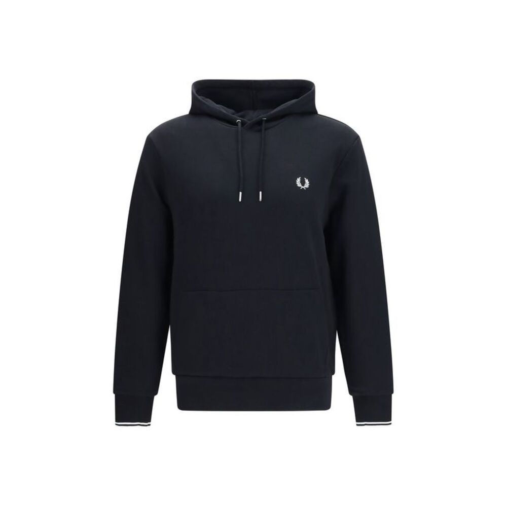 Fred Perry Black Cotton Men's Sweatshirt